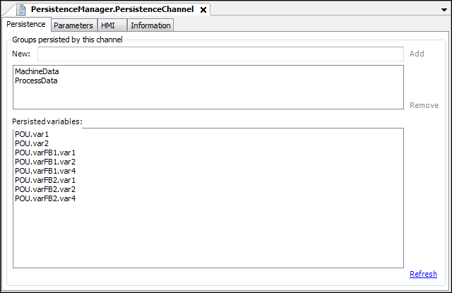 Persistent groups