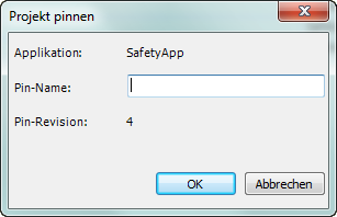 Dialog: Pin Project