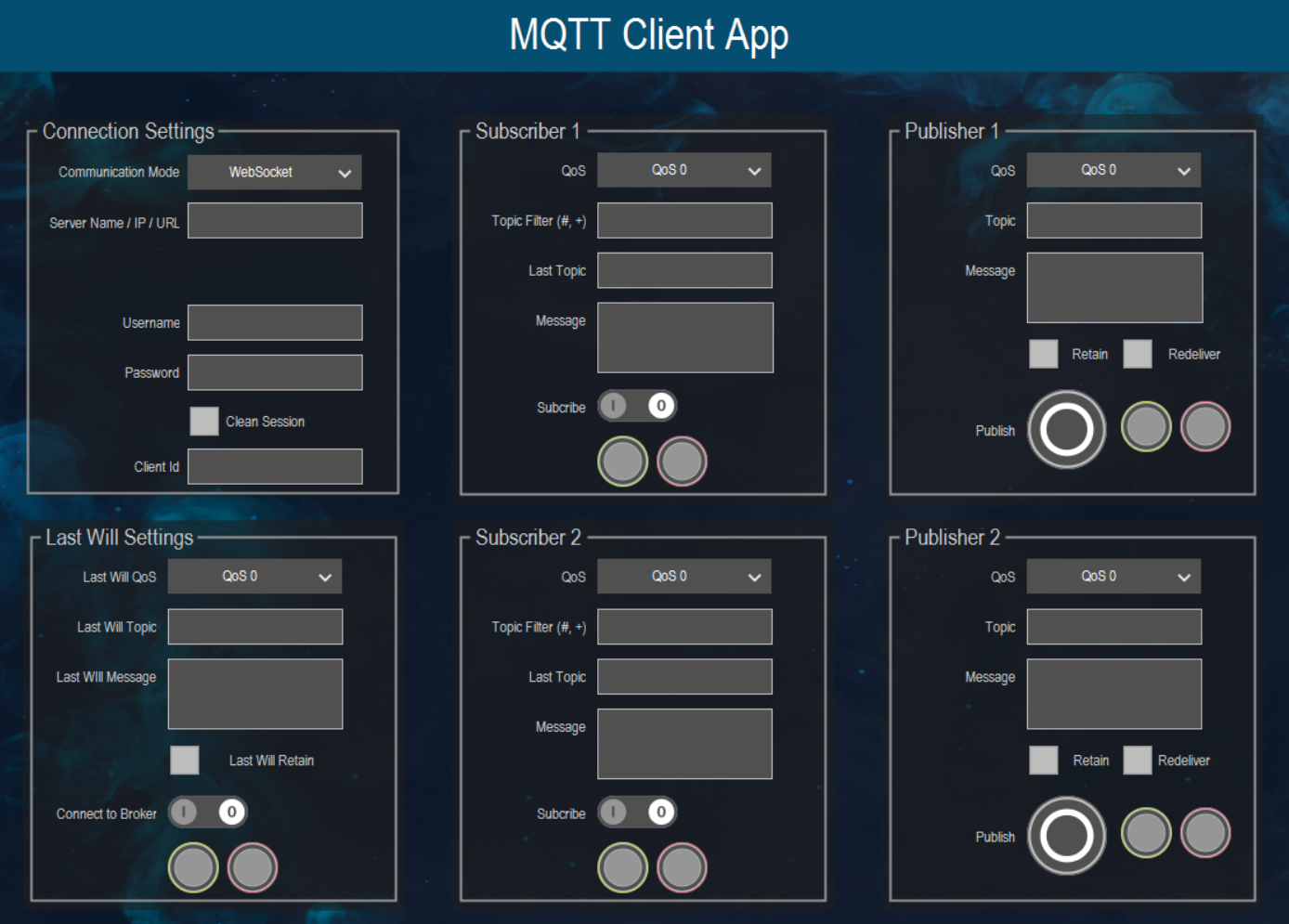 Exemple d'application : MQTT Client SL Example.project